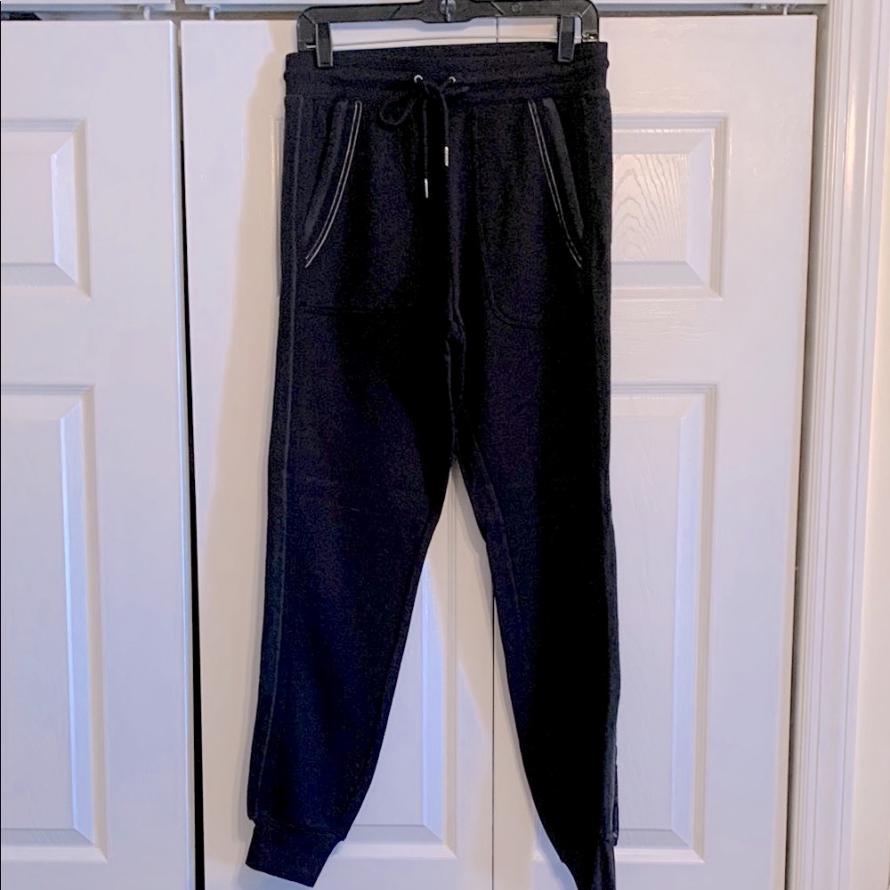Splendid Black Jogger Track Pants with Elastic Waistband